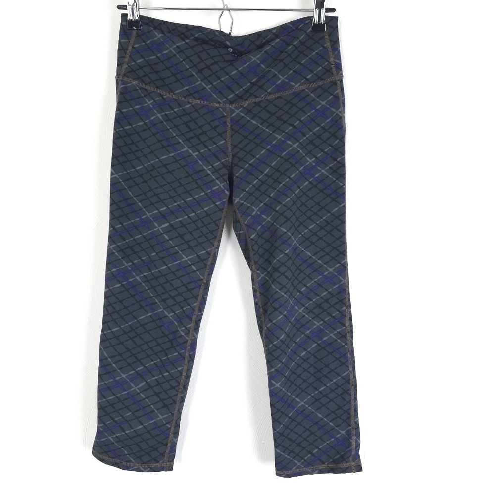 Athleta Argyle Print Cropped Pants Size M
